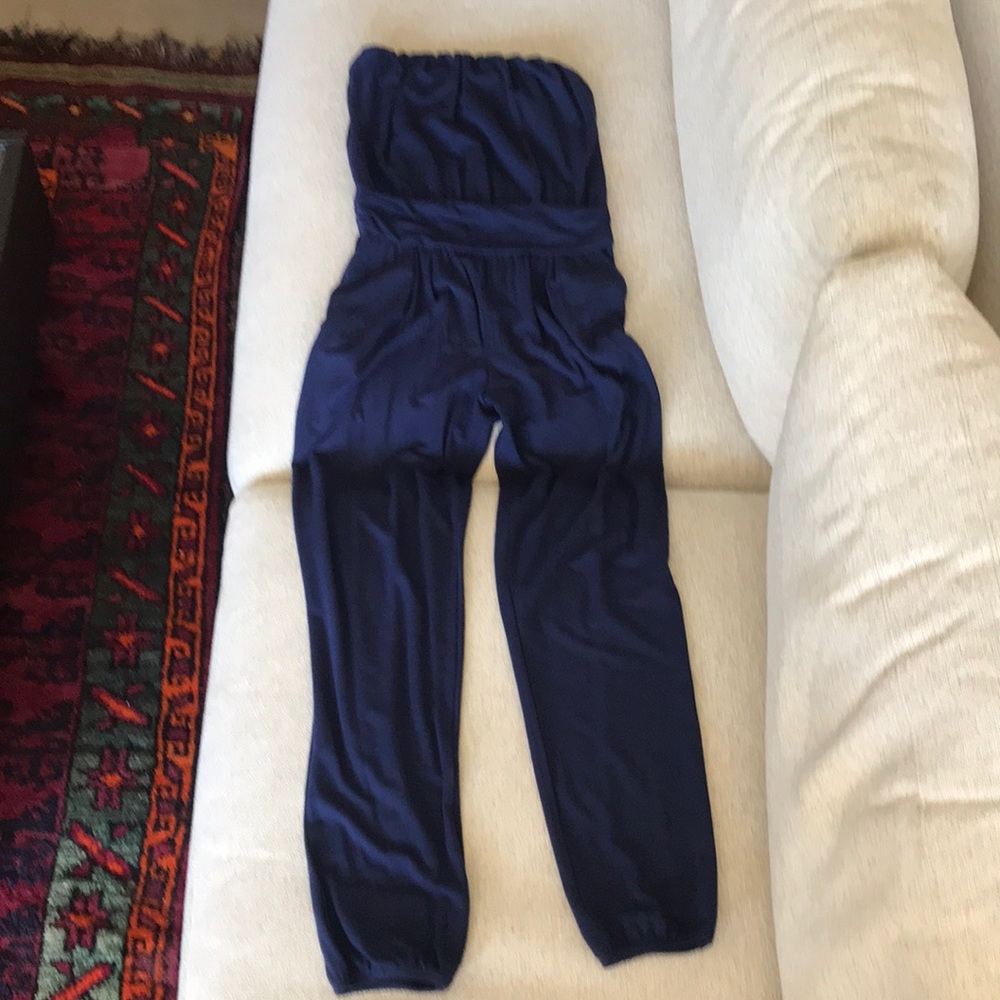 Tart ‘Danica’ Navy Strapless Jumpsuit